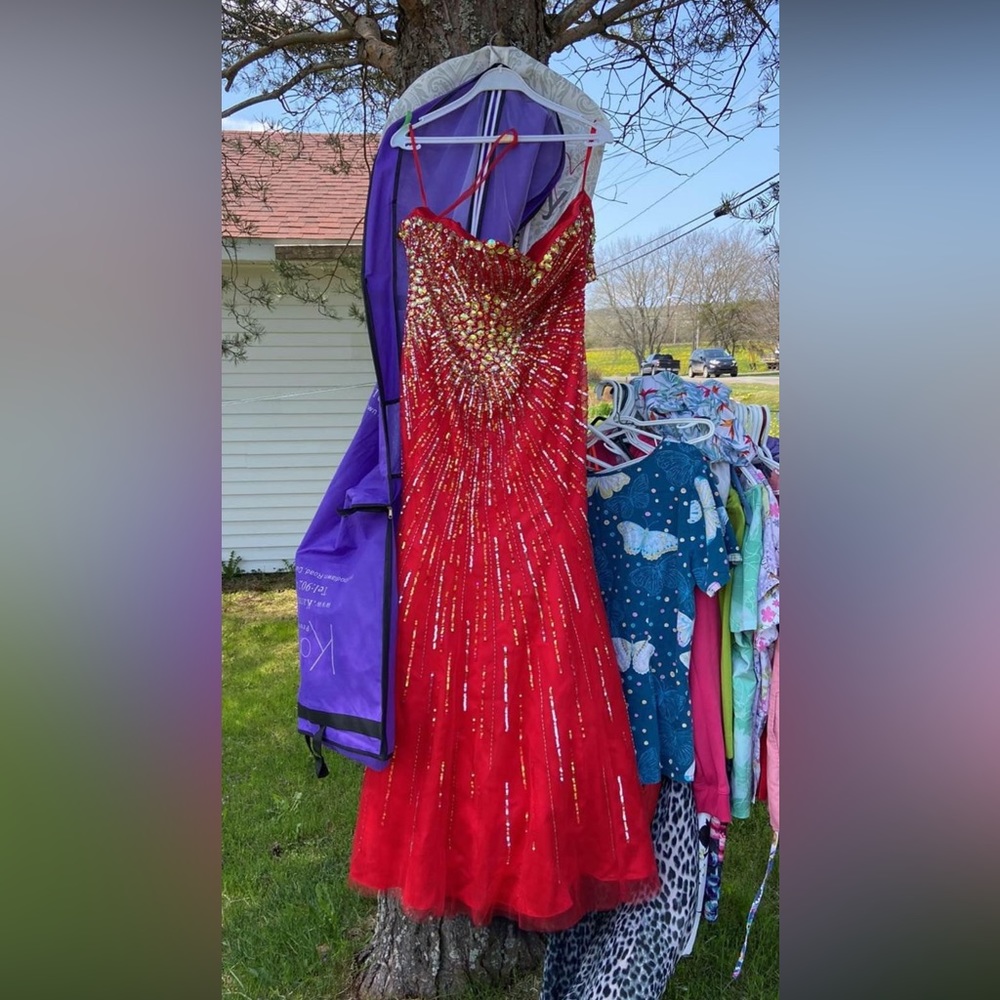 Woman’s prom dress